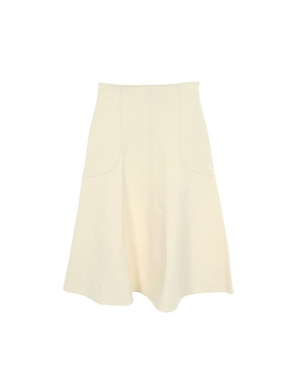 Hermes Skirt H Passant Off White Rayon